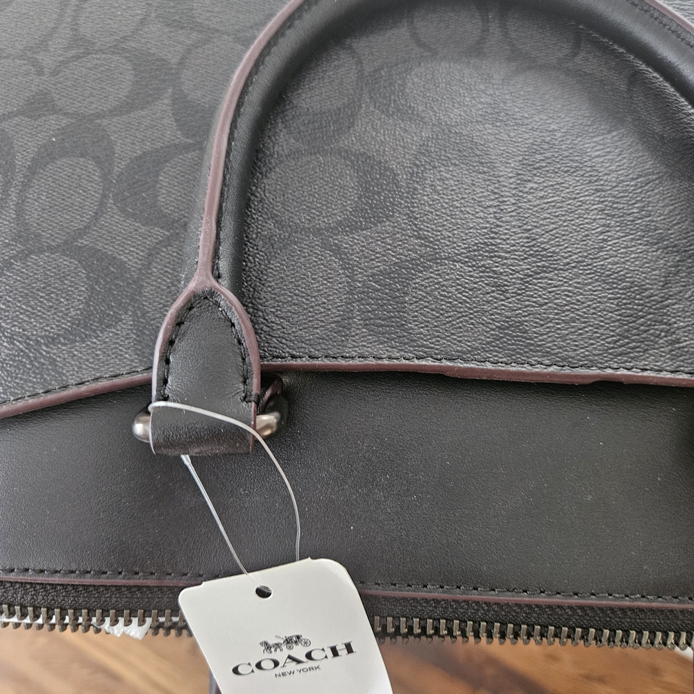 NWT Coach Laptop Case Black MSRP $375 Professional Unisex - Picture 5 of 7
